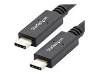 StarTech.com USB C Cable - 3 ft / 1m - with Power Delivery (USB PD) - Power Pass Through Charging - USB to USB Cord (USB31C5C1M)