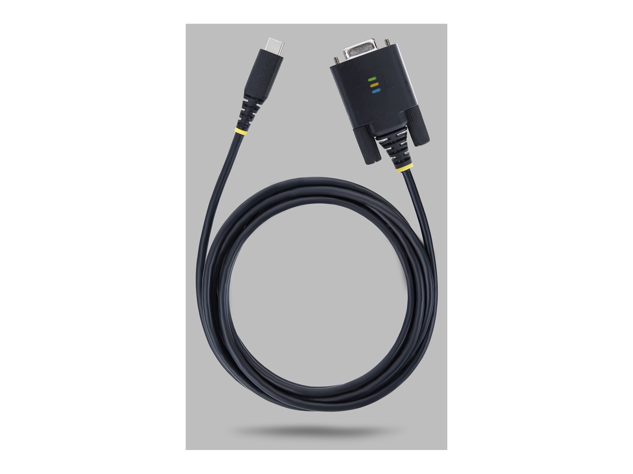 StarTech USB-C / serial cable USB-C to DB-9 2 Product shot Right-angle 80000