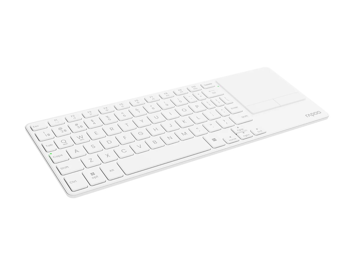 Rapoo E900T keyboard portable mini with touchpad white Input Product shot Multi-angle 78950