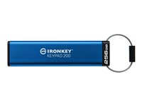 Kingston IronKey Keypad 200 256GB USB 3.2 Gen 1 Blå