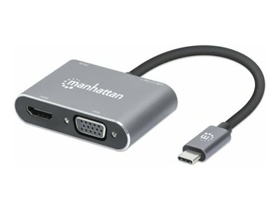 Manhattan USB-C Dock/Hub, Ports (x4):  HDMI, USB-A, USB-C and