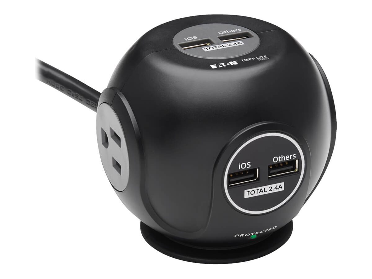 Eaton Tripp Lite Series Safe-IT 3-Outlet Spherical Surge Protector