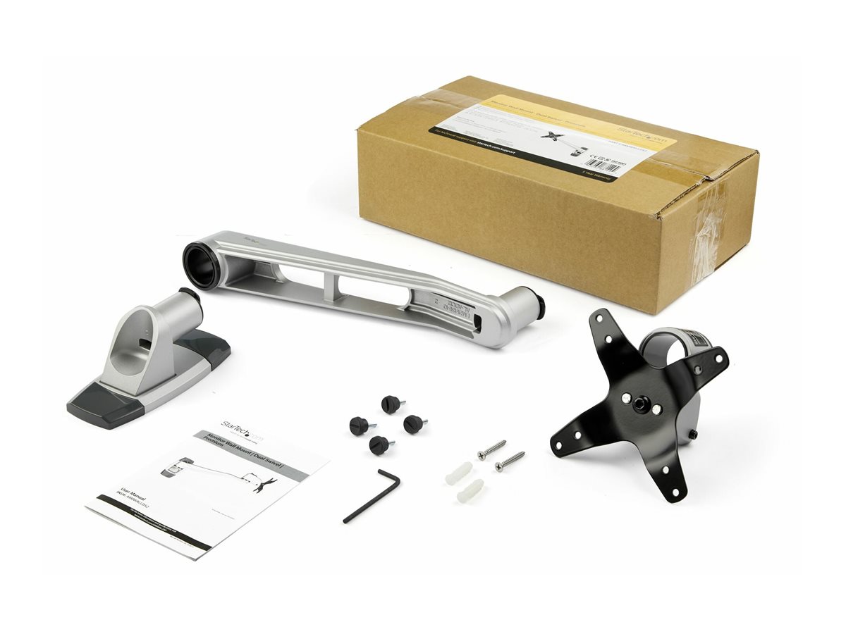 Startech Wall Mount Monitor Arm 10.2 Swivel Arm For up to 34 VESA bracket adjustable arm What's in the box Front 77779