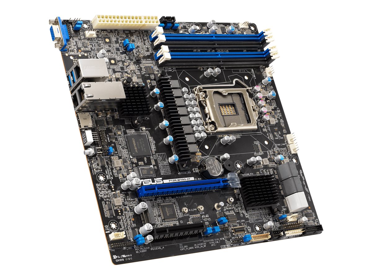 ASUS P12R-M/10G-2T - základní deska - mikro ATX - zásuvka LGA1200 - C252 – foto 2