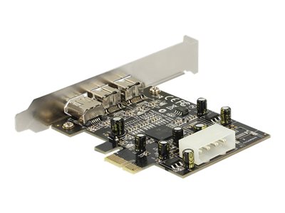 DELOCK PCI Expr Card 2x FireWire800 + 1x FW400 ext - 89153