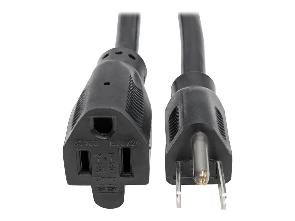 Tripp Lite 25ft Power Cord Extension Cable Heavy Duty 14AWG 5-15P 5-15R 15A 25'