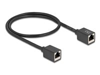 DeLOCK CAT 6a S/FTP 50cm Netværkskabel Sort