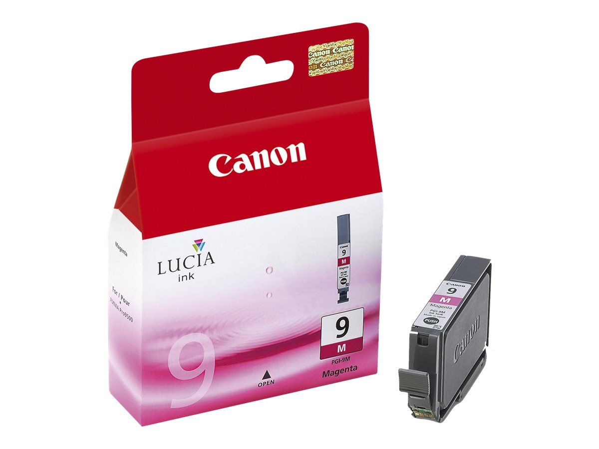 Canon PGI-9M magenta original ink Package view Left-angle 79775