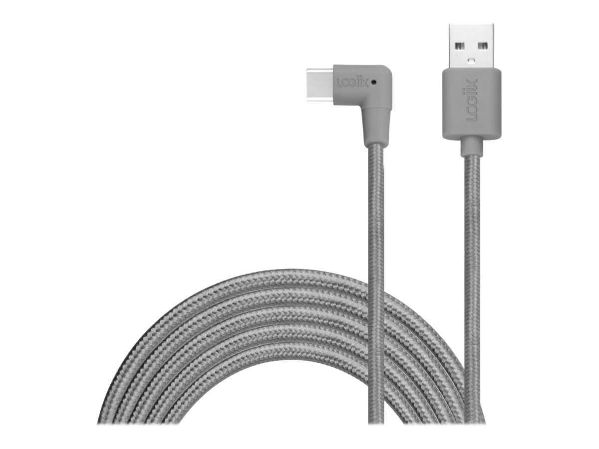 Logiix Piston Connect XL90 USB-C Cable - Graphite - LGX12615