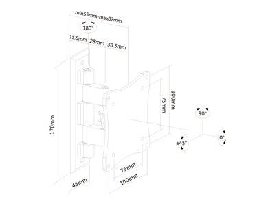 NEOMOUNTS BY NEWSTAR FPMA-W810, Wandhalterungen, Silber  (BILD5)