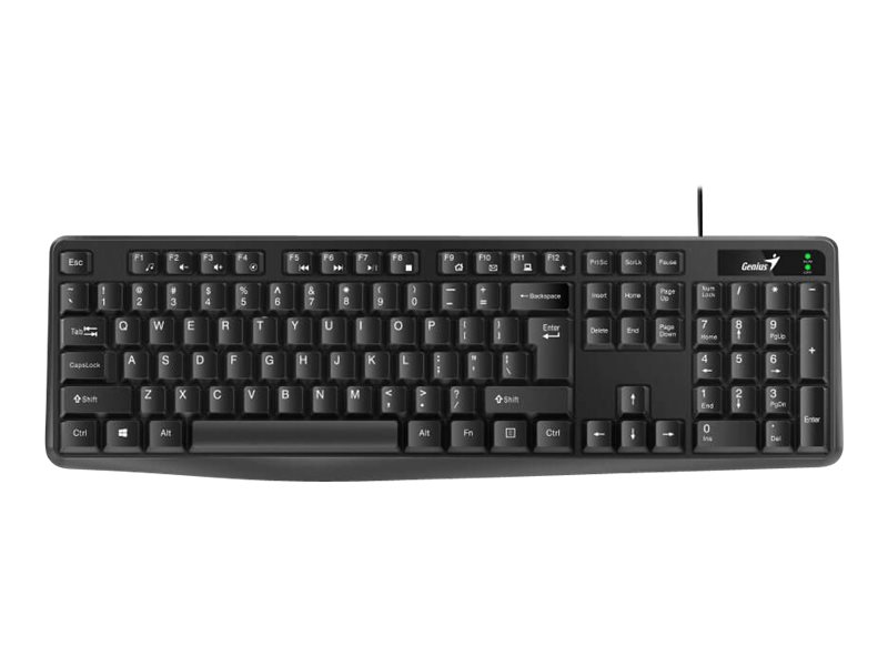 Genius KB-117 keyboard black Input Product shot Front 79500