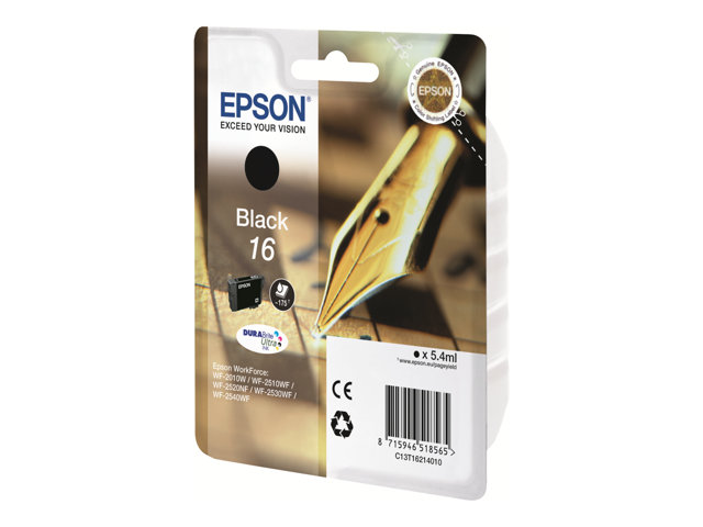 Image of Epson 16 - black - original - ink cartridge