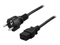 DELTACO DEL-111T Strømkabel 5m Sort