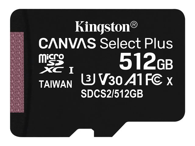 KINGSTON 512GB microSDXC Canvas Select SDCS2/512GBSP