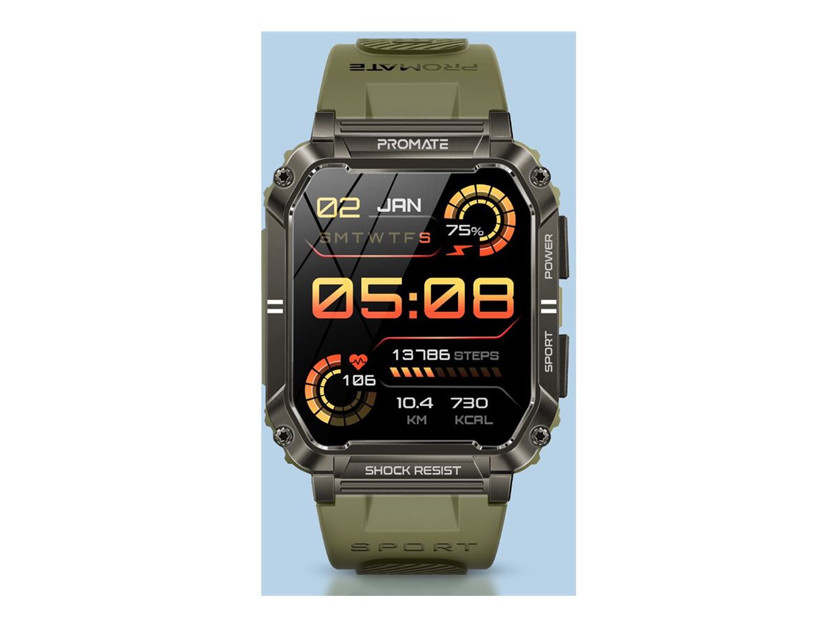 Buy Promate ActivLife XWatch-S19 smart watch with strap, 128 MB