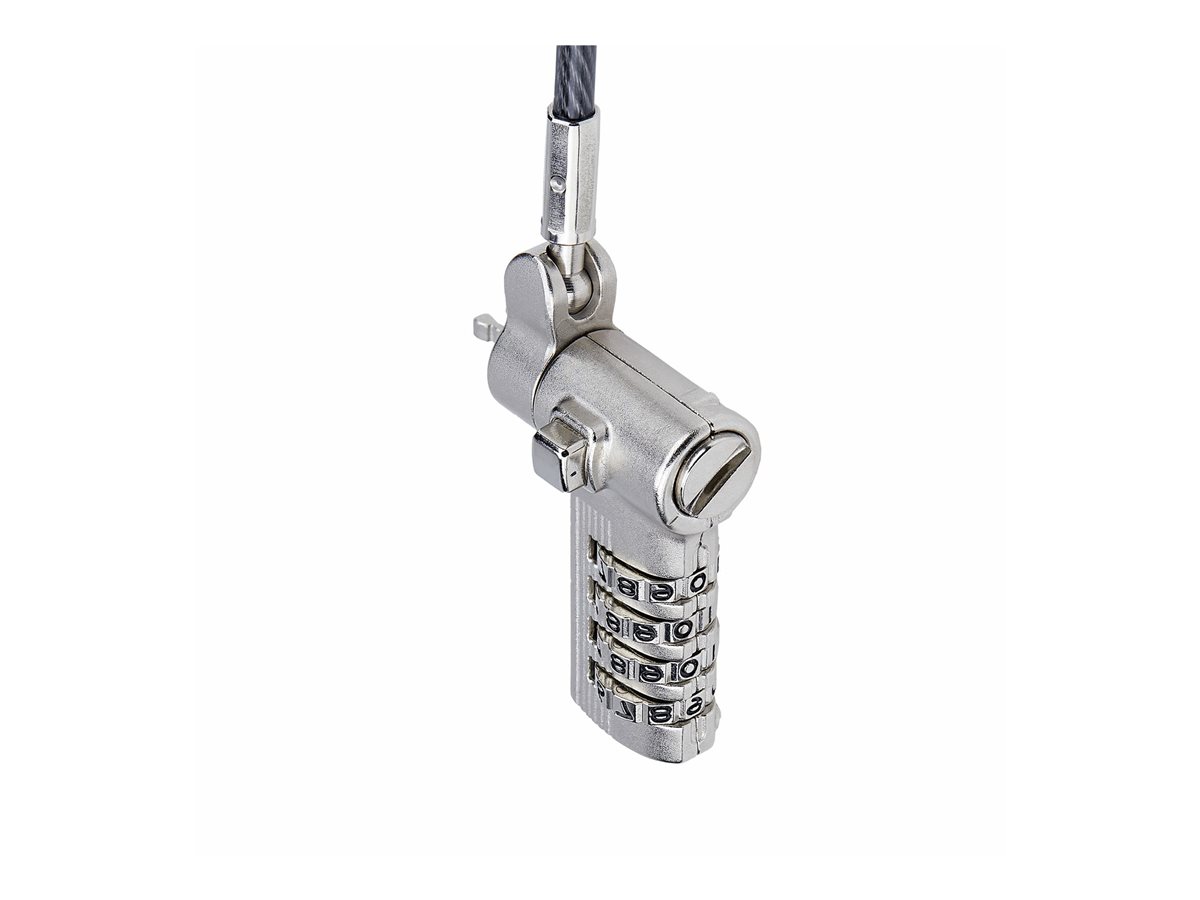 StarTech.com Serialized Laptop Lock, Works w/Noble Wedge/Nano/K-Slot - bezpečnostní kabelový zámek - univerzální - kompatibilní s TAA – foto 5