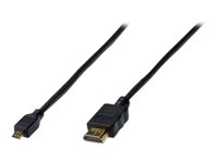 ASSMANN Mikro HDMI han -> HDMI han 1 m Sort
