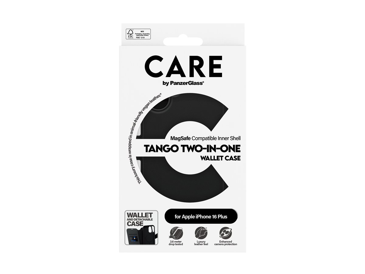 PanzerGlass CARE pouzdro Apple iPhone 16 Plus MagSafe Wallet 2v1 černý – foto 5