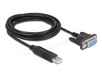 Delock USB 2.0 USB / serielkabel 1.8m Sort