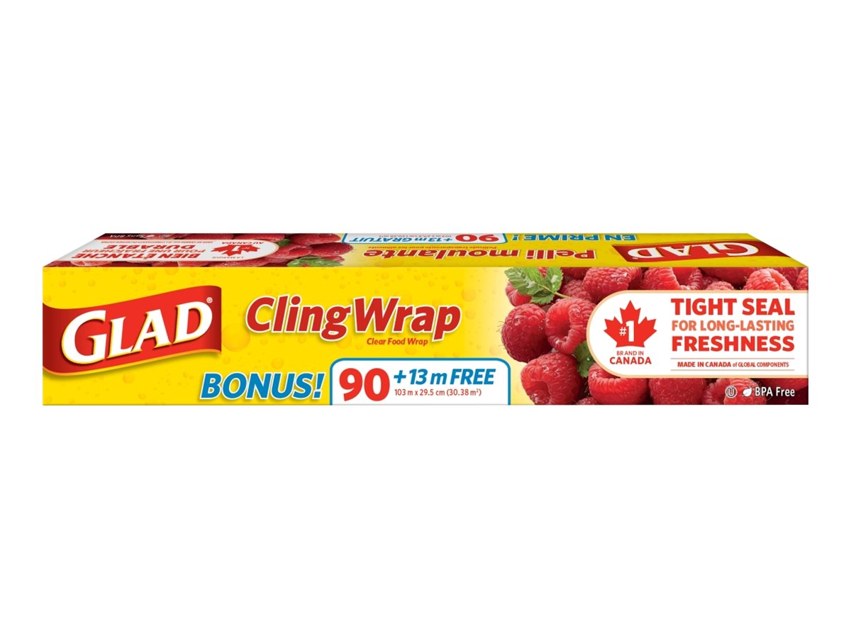 Glad® ClingWrap Plastic Wrap, 60 Metre Roll, Glad Canada