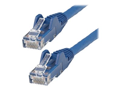 StarTech.com 50ft (15m) LSZH CAT6 Ethernet Cable, 10 Gigabit Snagless RJ45 100W PoE Patch Cord, CAT 6 10GbE UTP Network Cable w/Strain Relief, Blue/Fluke Tested/ETL/Low Smoke Zero Halogen - Category 6, 24AWG (N6LPATCH50BL)