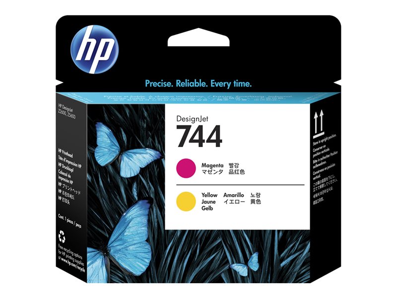 HP 744 - jaune, magenta - tte d\'impression