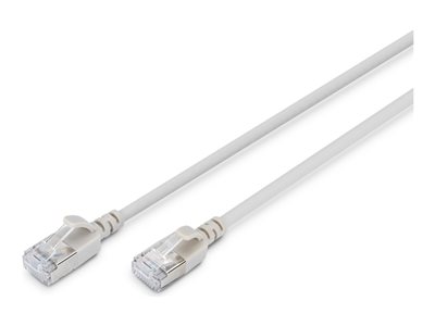 DIGITUS Patchkabel CAT 6A F/FTP Slim 0,30m grau - DK-1632-A-003S