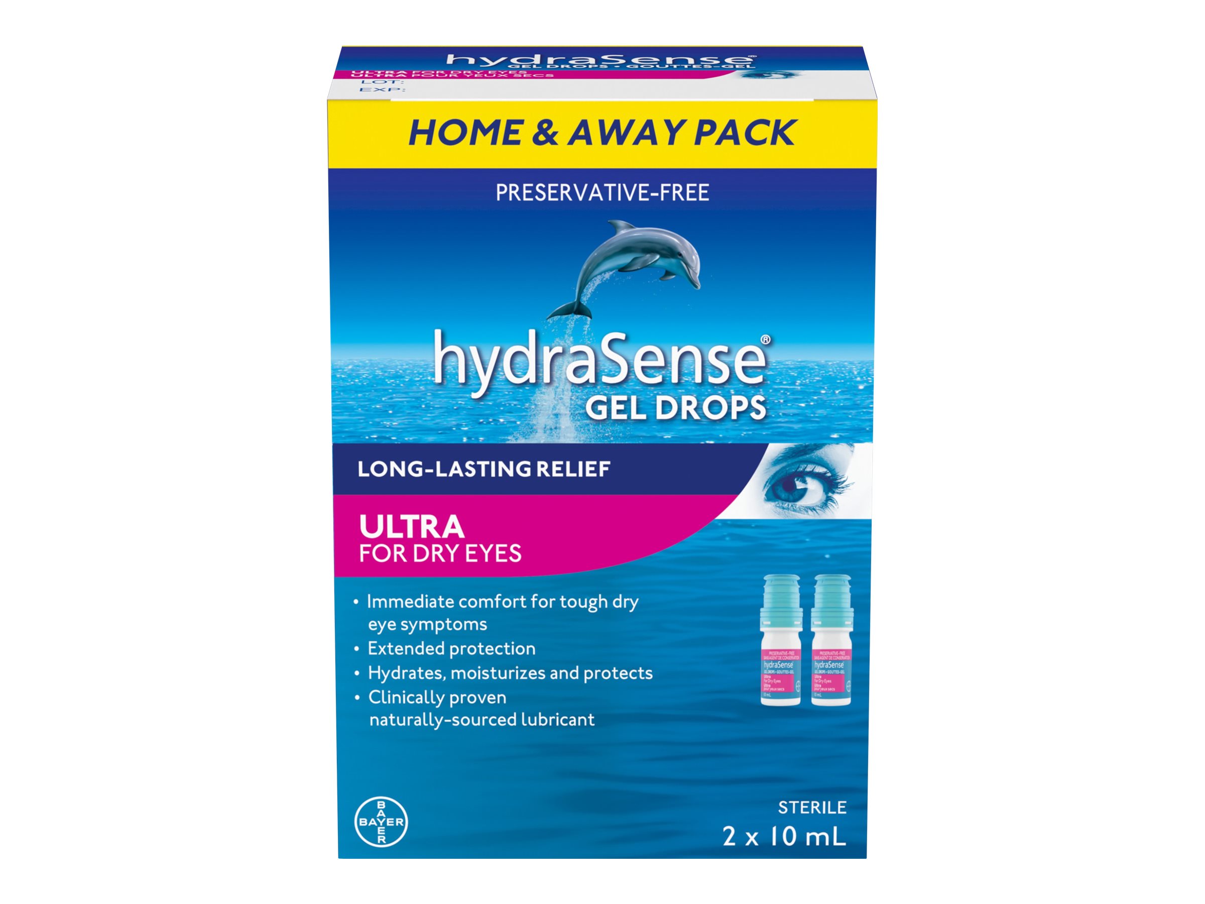HydraSense Ultra Eye Drops For Dry Eyes 2 x 10mL