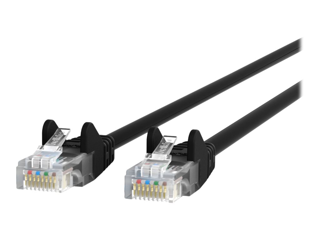 Belkin 50ft CAT6 Ethernet Patch Cable Snagless, RJ45, M/M, Black