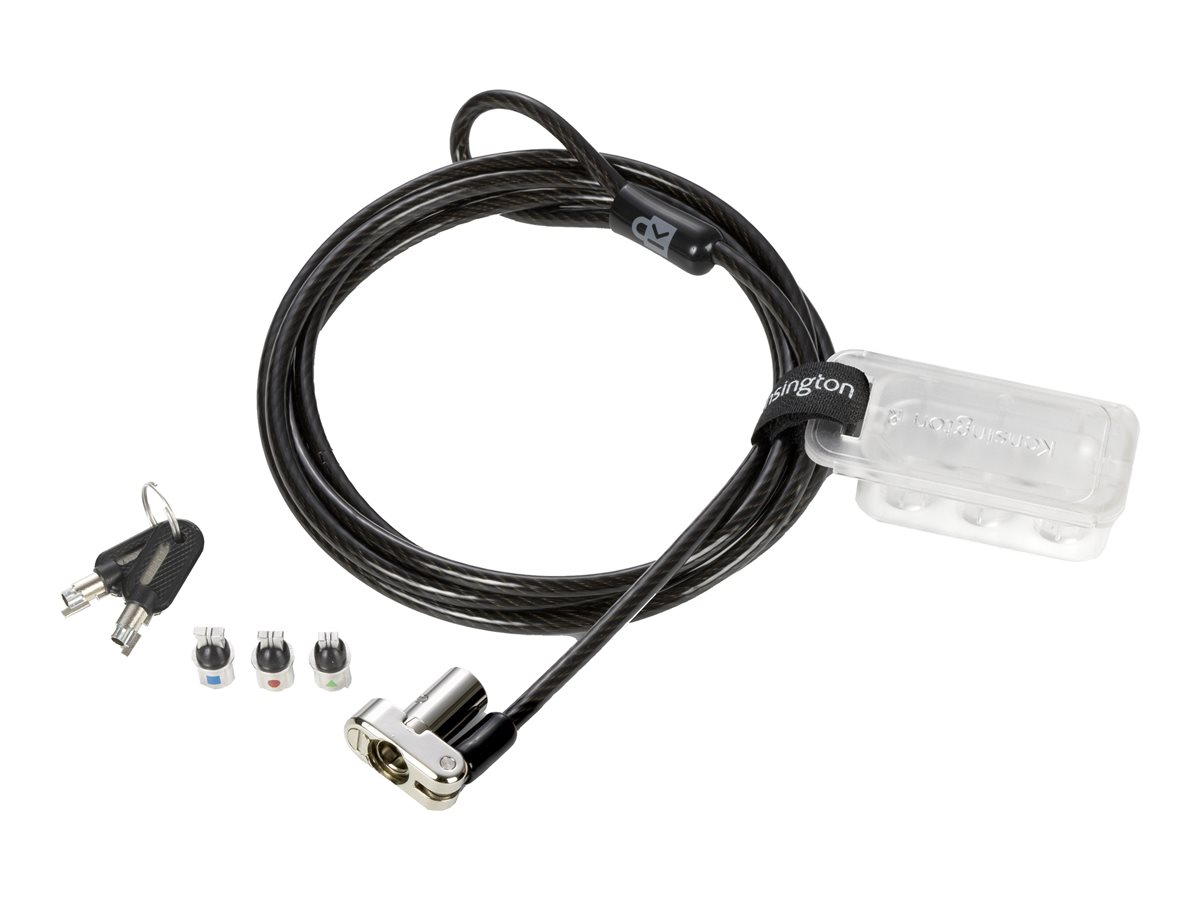 Kensington Universal 3-in-1 Keyed Laptop Lock - Standard Keyed - bezpečnostní kabelový zámek