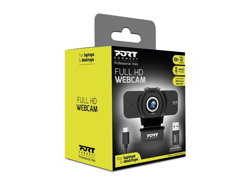 PORT DESIGNS Webcam HD 1080