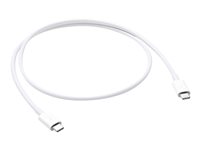Apple USB 3.1 / Thunderbolt 3 Thunderbolt kabel 80cm Hvid