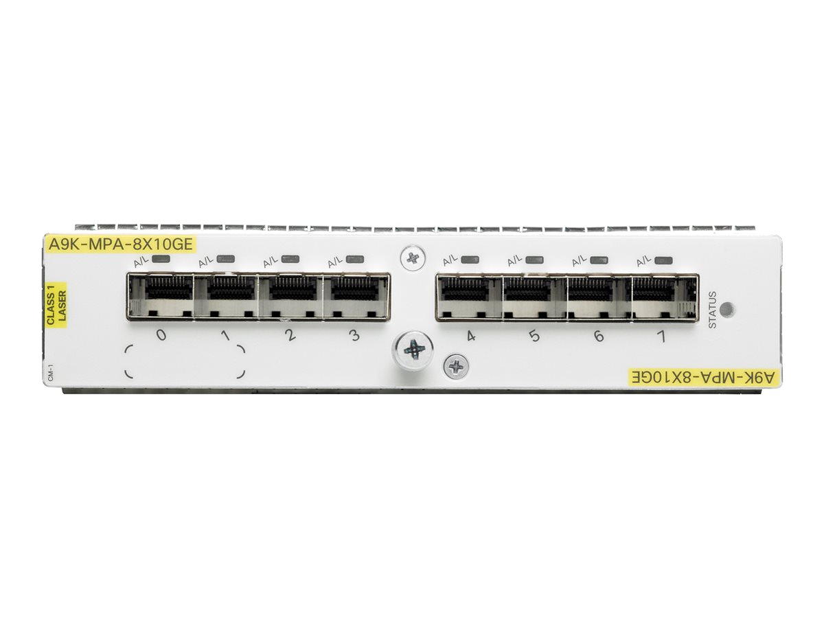 Cisco 8-port 10-Gigabit Ethernet Modular Port Adapter - expanzní modul - 10 Gigabit SFP+ x 8 – foto 2