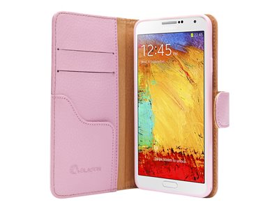 i-Blason LeatherBook Wallet Case Flip cover for cell phone genuine leather magenta 
