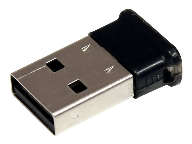 Image of StarTech.com Bluetooth Adapter - Mini USB Adapter - Bluetooth 2.1 - Class 1 EDR - Bluetooth Receiver (USBBT1EDR2) - network adapter - USB
