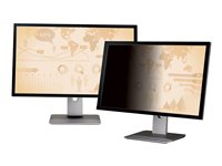 3M Privacy Filters keep confidential information private. Only persons directly in front of the monitor can see the image on screen; others on either side of them see a darkened screen. Designed to fit widescreen desktop LCD monitors with a diagonally mea – 3M