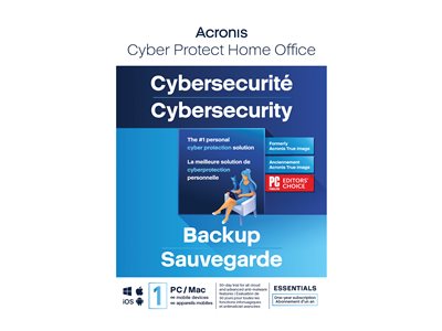 Acronis Cyber Protect Home Office Essentials - Abonnement-Lizenz (1 Jahr) - 1 Computer, unbegrenzte mobile Geräte - Download - Win, Mac, Android, iOS