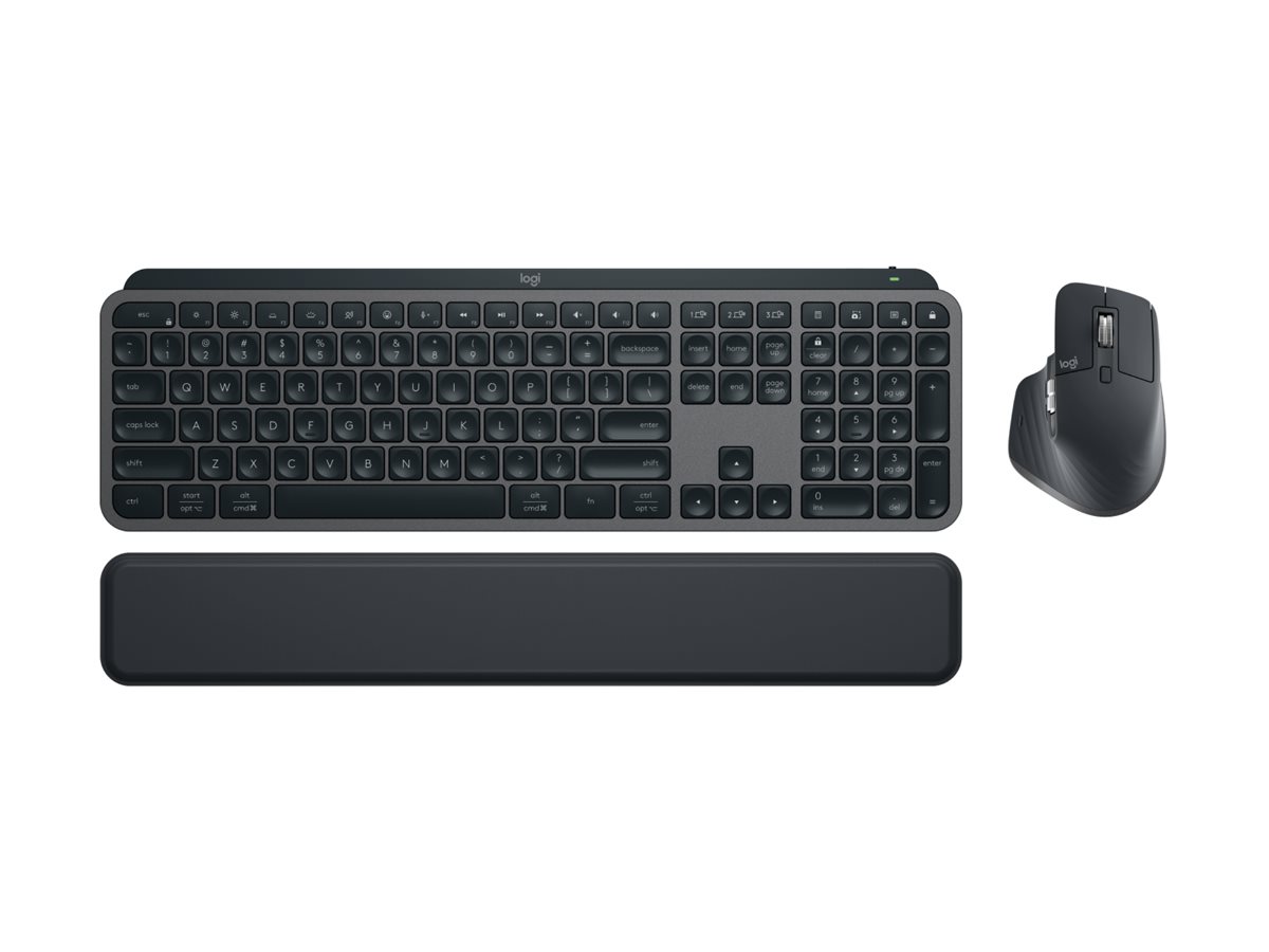 Logitech MX Keys S Combo keyboard and mouse set graphite Input Product shot Front 79801