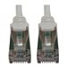 Tripp Lite Cat6a 10G Snagless Shielded Slim STP Ethernet Cable (RJ45 M/M), PoE, White, 10 ft. (3.1 m)