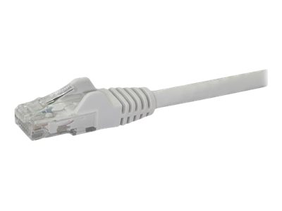 StarTech.com 8ft CAT6 Ethernet Cable, 10 Gigabit Snagless RJ45 650MHz 100W PoE Patch Cord, CAT 6 10GbE UTP Network Cable w/Strain Relief, White, Fluke Tested/Wiring is UL Certified/TIA - Category 6 - 24AWG (N6PATCH8WH)