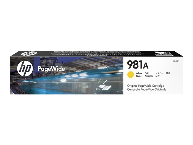 Image of HP 981A - yellow - original - PageWide - ink cartridge