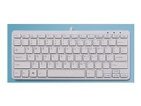 R-Go Compact Tastatur, QWERTY (UK), hvid, kablet Tastatur Kabling UK