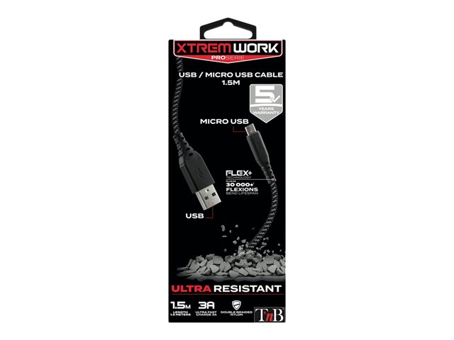 TNB XTREMWORK 1.5m USB/Micro USB Cable