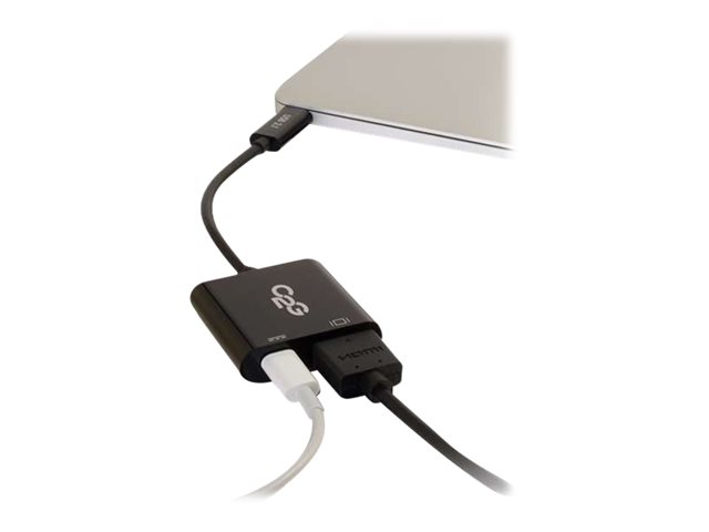 C2G USB C to 4K HDMI Adapter with Power Delivery - externí video adaptér - černá – foto 5