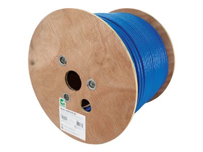 Eaton Tripp Lite Series Cat8 25G/40G Solid Core S/FTP Bulk Ethernet Cable, CMR Rated, Blue, 1000 ft. (305 m)