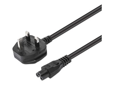 power cable - BS 1363 to IEC 60320 C5 - 1.8 m