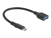 Delock USB-C adapter 19cm Sort
