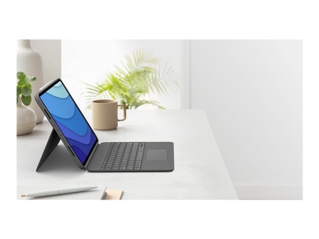 Logitech Combo Touch - klávesnice a pouzdro - s trackpad - QWERTZ - švýcarská - oxfordská šedá Vstupní zařízení – foto 14