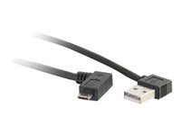 C2G C2G 2m USB A to Micro-USB B Cable with Right Angeled Connectors-USB 2.0 6ft