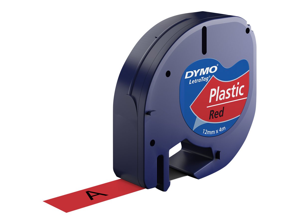 An image of DYMO LetraTAG - tape - 1 cassette(s) - Roll (1.2 cm x 4 m)